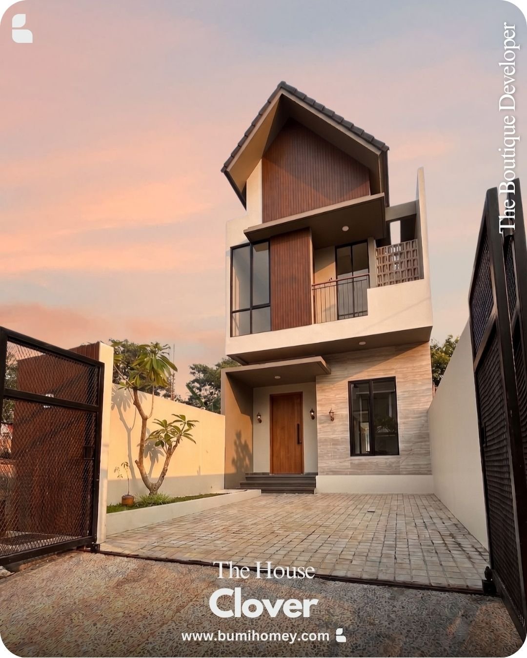 the-boutique-developer-bumihomey-boutique-real-estate-developer-indonesia-rumah-homey-2-lantai-the-clover-bumi-azurite